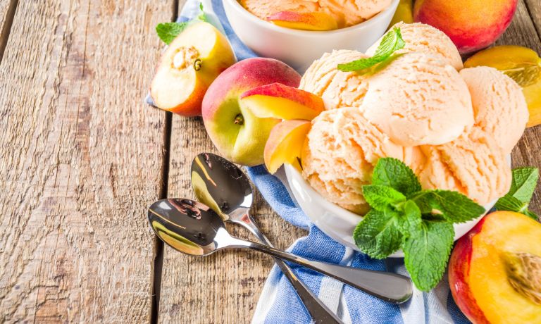 What Is Peach Ice Cream?